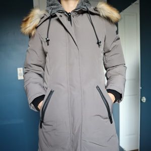 SOLD NWOT Sam Edelman Fax Fur Trim Down Parka